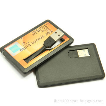 Professional Credit USB Flash Drives Accept Customed Design 2GB~64GB Full Capacity